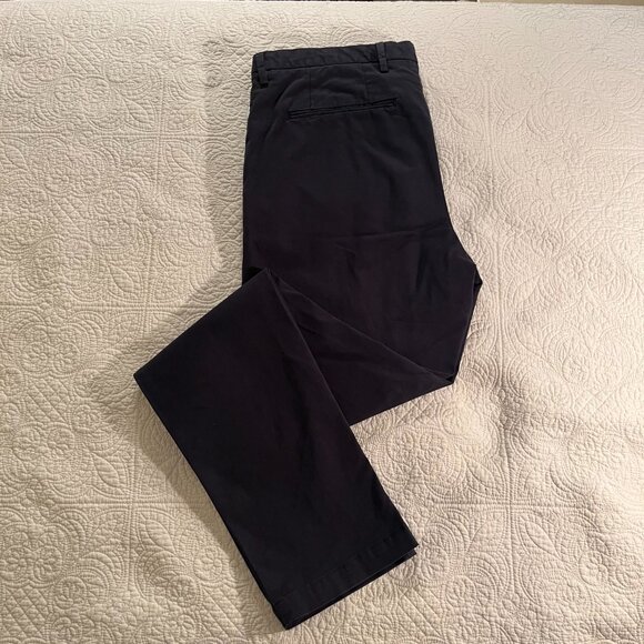 BOSS Hugo Boss Men's Stretch Chino Pants – Navy Blue (Size 32R / EU 48 / US 32R) - Picture 6 of 11